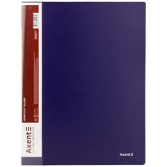 Папка с зажимом Axent 1301-02-A, А4, с внутренней карманом, синяя