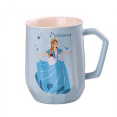 Чашка керамічна 450 мл Діснеєвська принцеса, блакитний