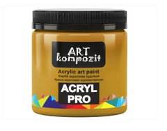 Фарба акрилова художня "ART Kompozit", 0,43 л (131 охра жовта)
