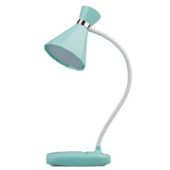 Настольная лампа DM-5062 с ночником аккумуляторная, голубая