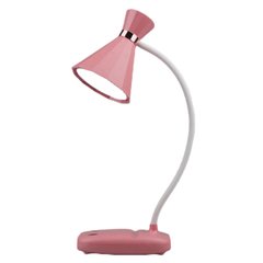Настольная лампа DM-5062 с ночником аккумуляторная, розовая