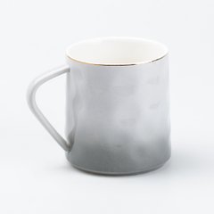 Чашка керамічна 400 мл, сірий градієнт