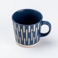 Чашка керамічна у скандинавському стилі 350 мл, синій