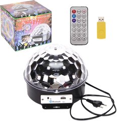 Музичний диско-куля LED Crystal Magic Ball Light 13-81