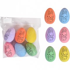 Набір "Розфарбуй сам" заготовка - Кольорові яйця з фломастерами HS62146-2