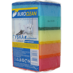 Губка для миття посуду, 5 шт., BuroClean EuroStandart