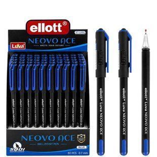 Ручка кулькова "Ellott" ET-1203Z-50 Neovo Ace синя 125723 фото