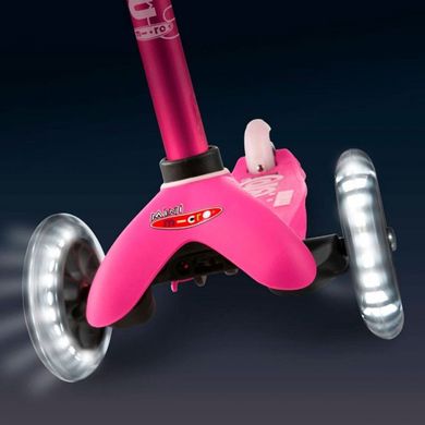 Самокат MICRO серии Mini Deluxe LED – Розовый