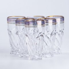 Набор стаканов Vermont фигурных высоких 6 штук, прозрачный