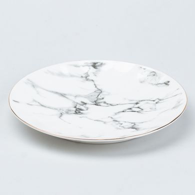 Столовий сервіз на 6 персони керамічний Marble, білий HP26472 фото