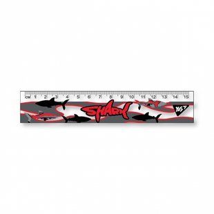 Линейка YES 15 см Shark 370595 фото