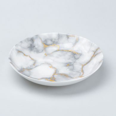 Столовый сервиз на 6 персоны керамический Marble, серый