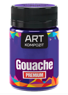 Гуашь художественная ART Kompozit Premium ультрамарин фиолетовый, 60мл 21057 фото