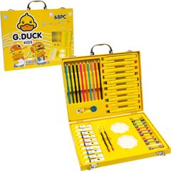 Художественный набор для рисования 68 предметов "G.Duck" в деревянном кейсе