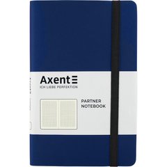 Книга записная Partner Soft Skin, A5-, 125x195 мм, 96 листов, клетка, гибкая обложка, синий