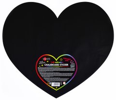 Крейдяний самоклеящийся стікер "Сердце", 49*42 см