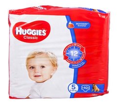 Huggies Classic підгузники дитячі 5 (11-25кг) 40шт