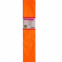 Папір гофр. флуоресцен. помаранчева 20% (50 см * 200 см)