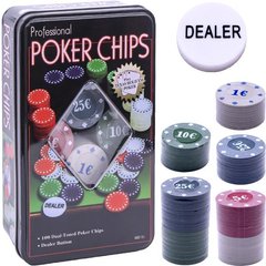 Набор для покера, 100 фишек 100PC