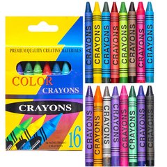 Восковые карандаши 16 цветов CRAYONS S-2016
