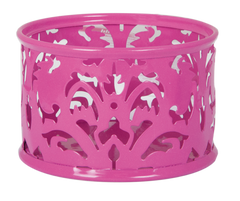 Подставка для скрепок “BAROCCO”, металлическая, розовый