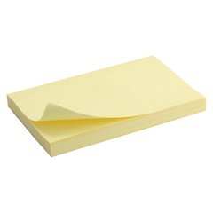 Блок паперу з клейким шаром Axent Delta D3316-01 75x125 мм, 100 аркушів, жовтий