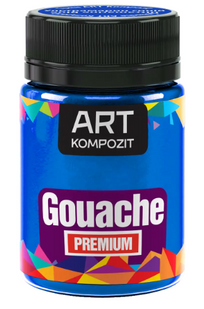 Гуашь художественная ART Kompozit Premium ультрамарин синий, 60мл 21033 фото