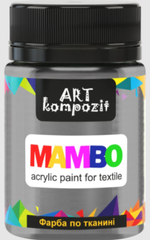 Краска акриловая по ткани MAMBO "ART Kompozit", 50 мл (52 платиновый)