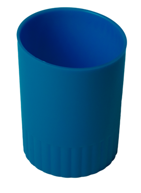Подставка пласт. для письменных принадлежностей JOBMAX, синий (стакан)