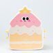 Ланч-бокс дитячий зі столовими приладами Cake 20*18*8 см, лимонний