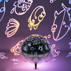 Увлажнитель воздуха и лампа проектор детская портативная USB 260 мл ароматический диффузор с подсвет
