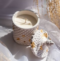 Кашпо-свечка Шкатулка (Белая) с ароматом Coconut Cream