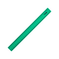 Лінійка пластикова, 30 см, зелена
