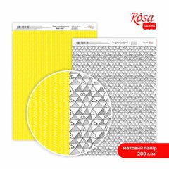 Папір дизайнерський двосторонній матовий "Be in color" 5, 21х29,7 см, 200 г/м2, ROSA Talent