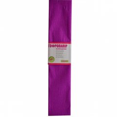 Бумага гофрированная флуоресц. фиолетовая 20% (50см*200см)