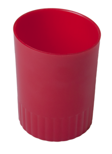 Підставка пласт. для письмового приладдя JOBMAX, червоний (стакан)