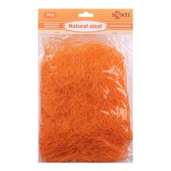 Сизаль натуральный SANTI, 30 г, оранжевый
