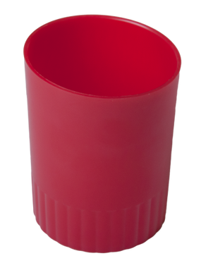 Подставка пласт. для письменных принадлежностей JOBMAX, красный (стакан)
