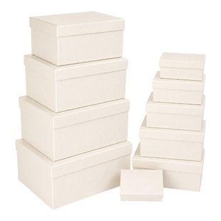 Коробка 1шт прямоугольная рельефным узором 910-03 Beige 23&times;16&times;10 см 126408/23&times;16&times;10 фото