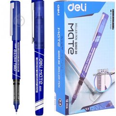 Ручка-ролер Deli EQ20230 Маte 0,5 мм синій