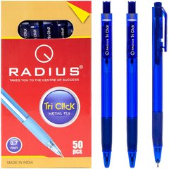 Ручка "Tri Click" RADIUS тонированная, синяя