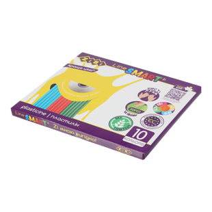 Пластилин 10 цветов, 200 г, SMART Line ZB.6223 фото