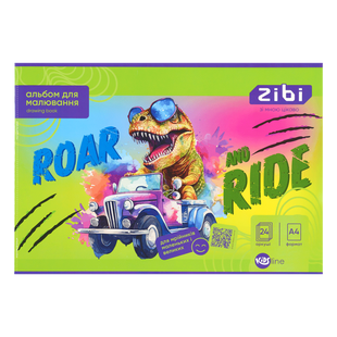 Альбом для малювання А4, 24 арк., 120 г/м2, скоба ZB.1424 фото