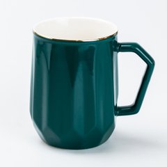 Чашка керамическая Fine Ceramics 400 мл, зеленый