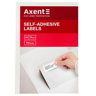 Самоклеящиеся этикетки Axent 2463-A 100 листов A4, 105x37 мм