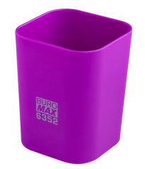 Підставка пласт. для письмового приладдя RUBBER TOUCH, фіолетовий (стакан)
