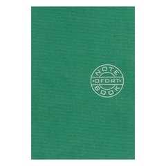 Книжка записная А6 "Графика" 36л.,чистый лист, скоба Зеленая