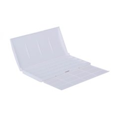 Пенал-коробка для акварельних фарб, на 24/36 кювет, пластик, палітра, ЗХК