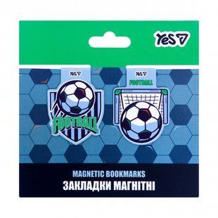 Закладки магнітні Yes Football 2шт 708798 фото