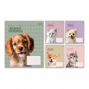 Тетрадь школьная Yes Puppy friends А5 12 листов коса линия 768778 фото